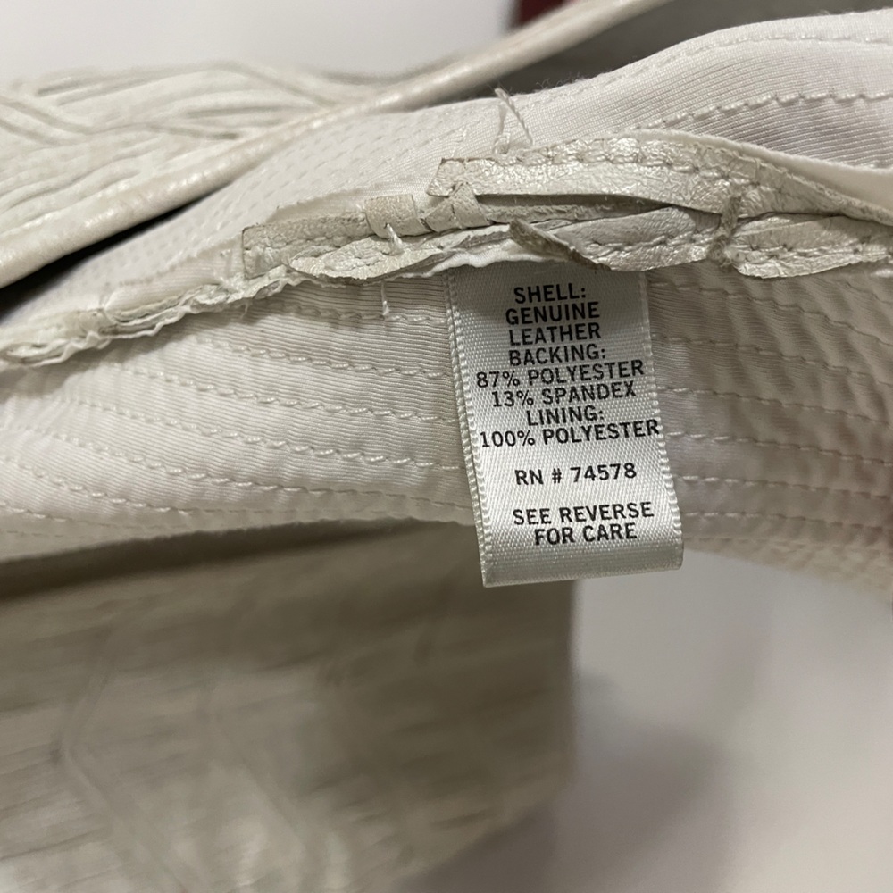 Unique White Leather Cache Jacket - image 4